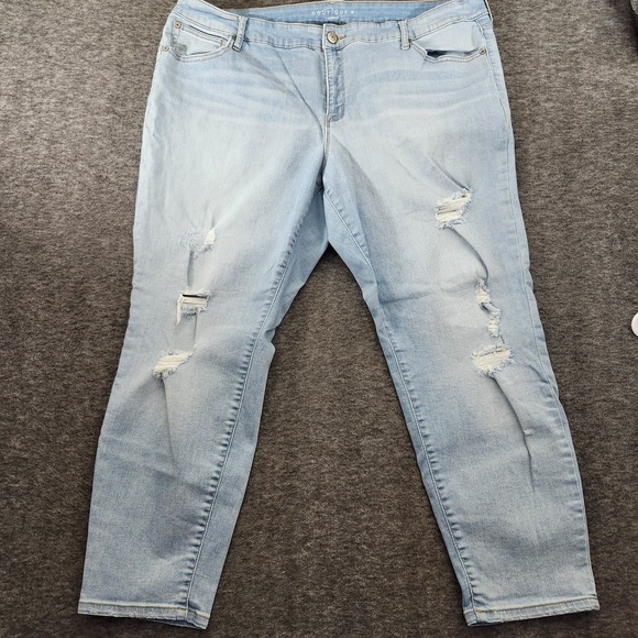 Boutique Plus Denim - boutique jeans SZ 22W DISTRESSED Ankle